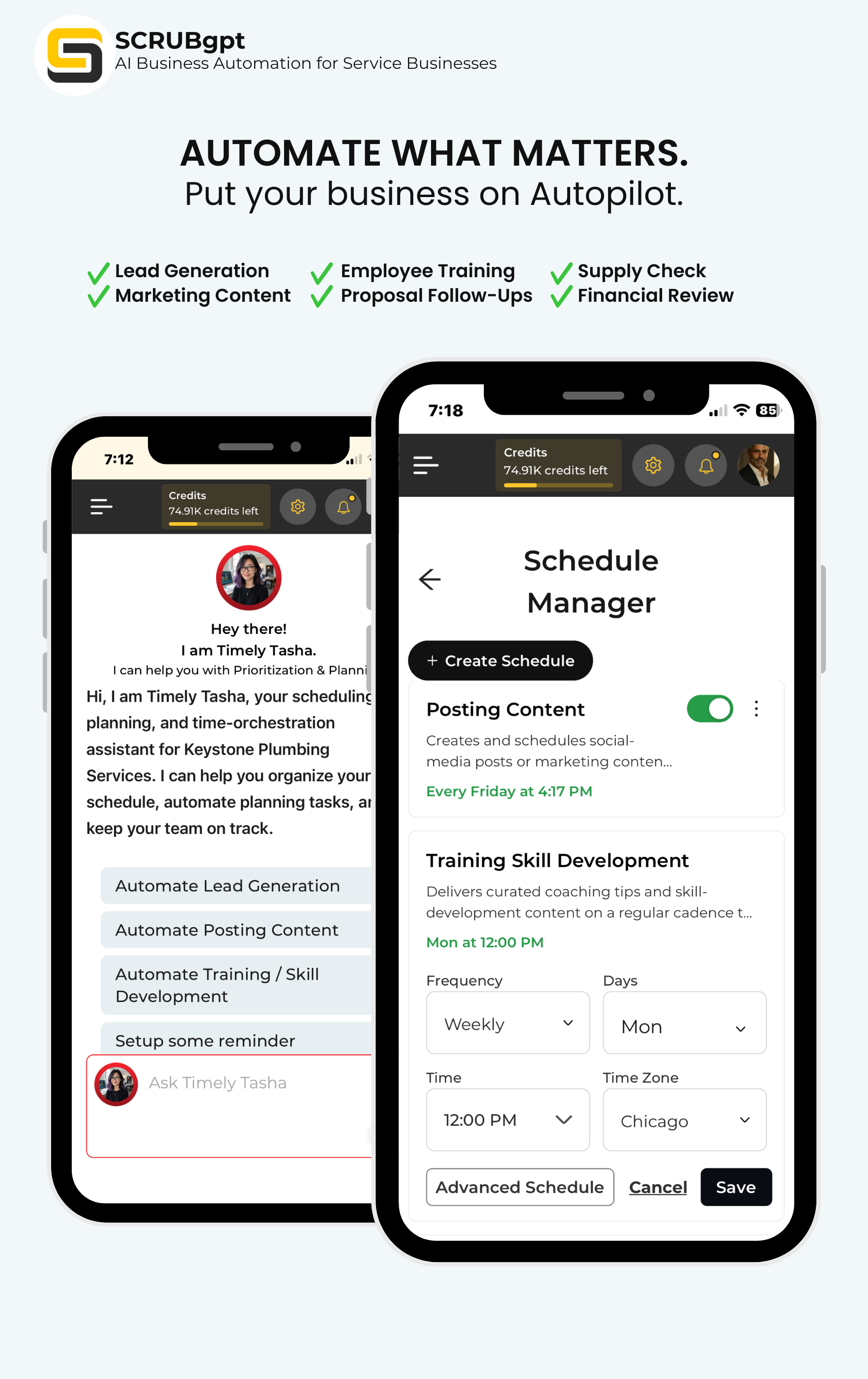 AI Scheduler for Cleaning Business