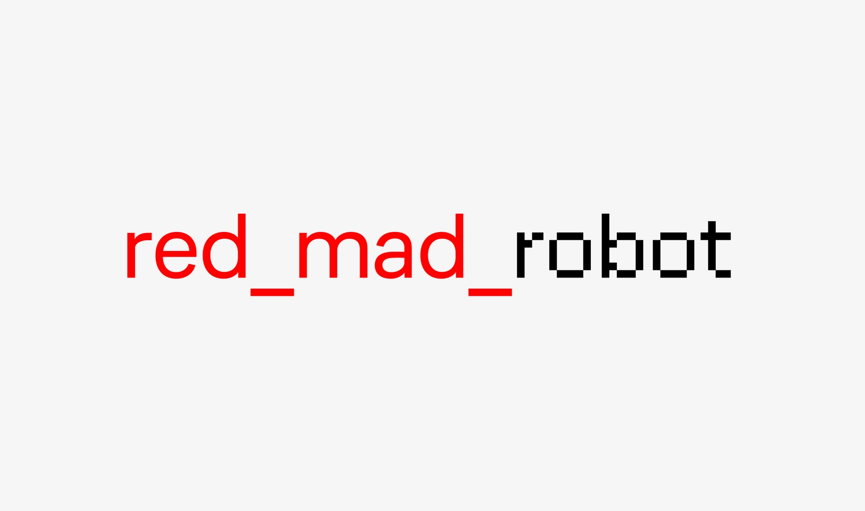 Red mad robot шрифт