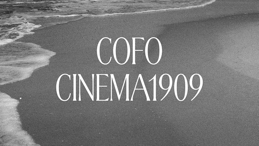 elegant font Cinema1909