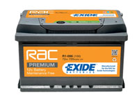 RAC R1-096(100) EXIDE BATTERY 100 72AH 720CCA L278 X W175XH175 0/1 B13