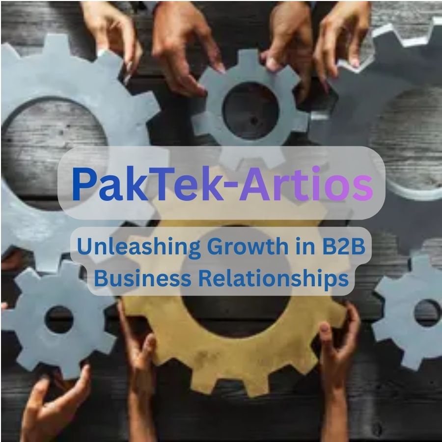 PakTek Artios B2B partnership concept showing diverse hands aligning interlocking industrial gears, symbolizing collaborative supply chain solutions, strategic manufacturing partnerships, operational efficiency, and business growth in B2B relationships