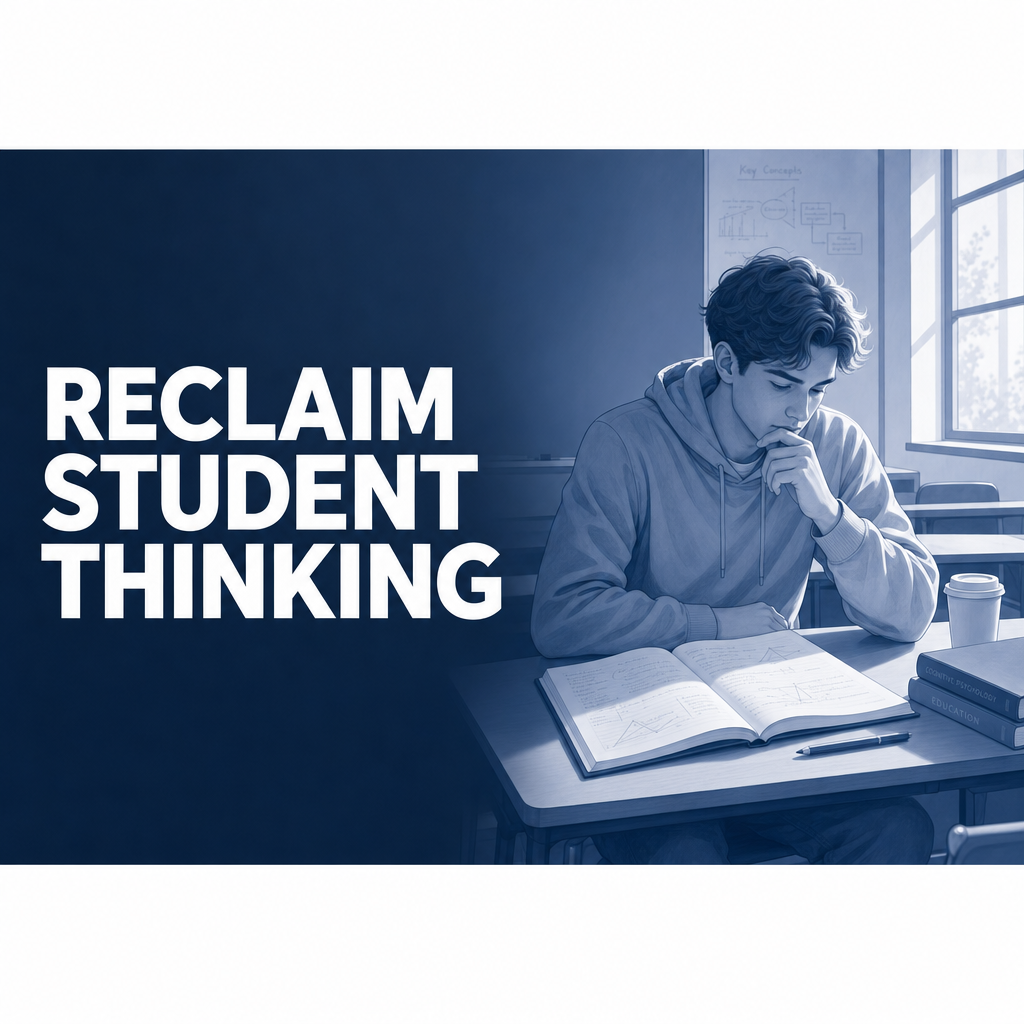 Ne laissez pas vos étudiants brader leur réflexion : Reconstruire la propriété cognitive à l'ère des raccourcis de l'IA