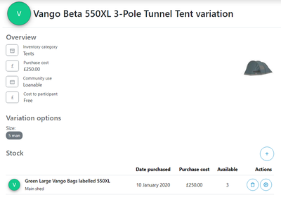 Tent Event Allocation