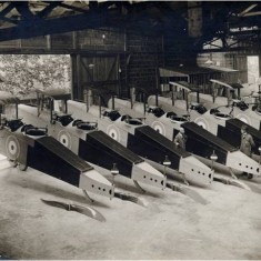 DH9 bombers during World War One passed and ready for delivery from the Alliance Aeroplane Company Ltd, Cambridge Grove. | Hammersmith and Fulham Archives