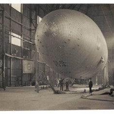 Sea Scout T14, the last blimp to be made at Wormwood Scrubs during World War One. | Hammersmith and Fulham Archives