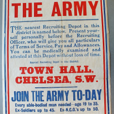 7 World War One Posters | Kensington and Chelsea Local Studies
