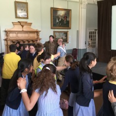 As the song 'Mademoiselle from Armentiere' is performed, the children join in with the dancing | Westminster Archives