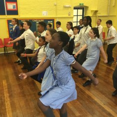 The children rehearse some of the songs | Westminster Archives