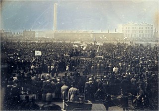 Chartist Meeting Photograph of Chartist meeting on Kennington Common- taken by William Edward Kilburn