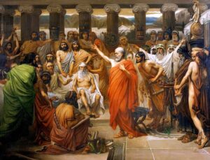 Socrates Address by Belgian artist Louis Joseph Lebrun 1867