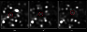 Gas Cloud falling towards a black hole