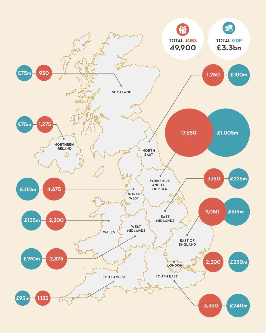 Uk regional economic data map