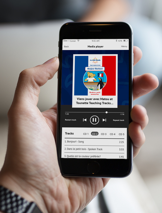 La Jolie Ronde app & media player main