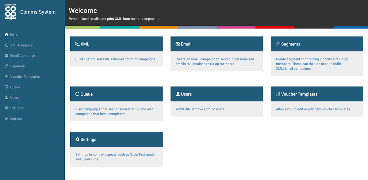 Client coop comms system interface