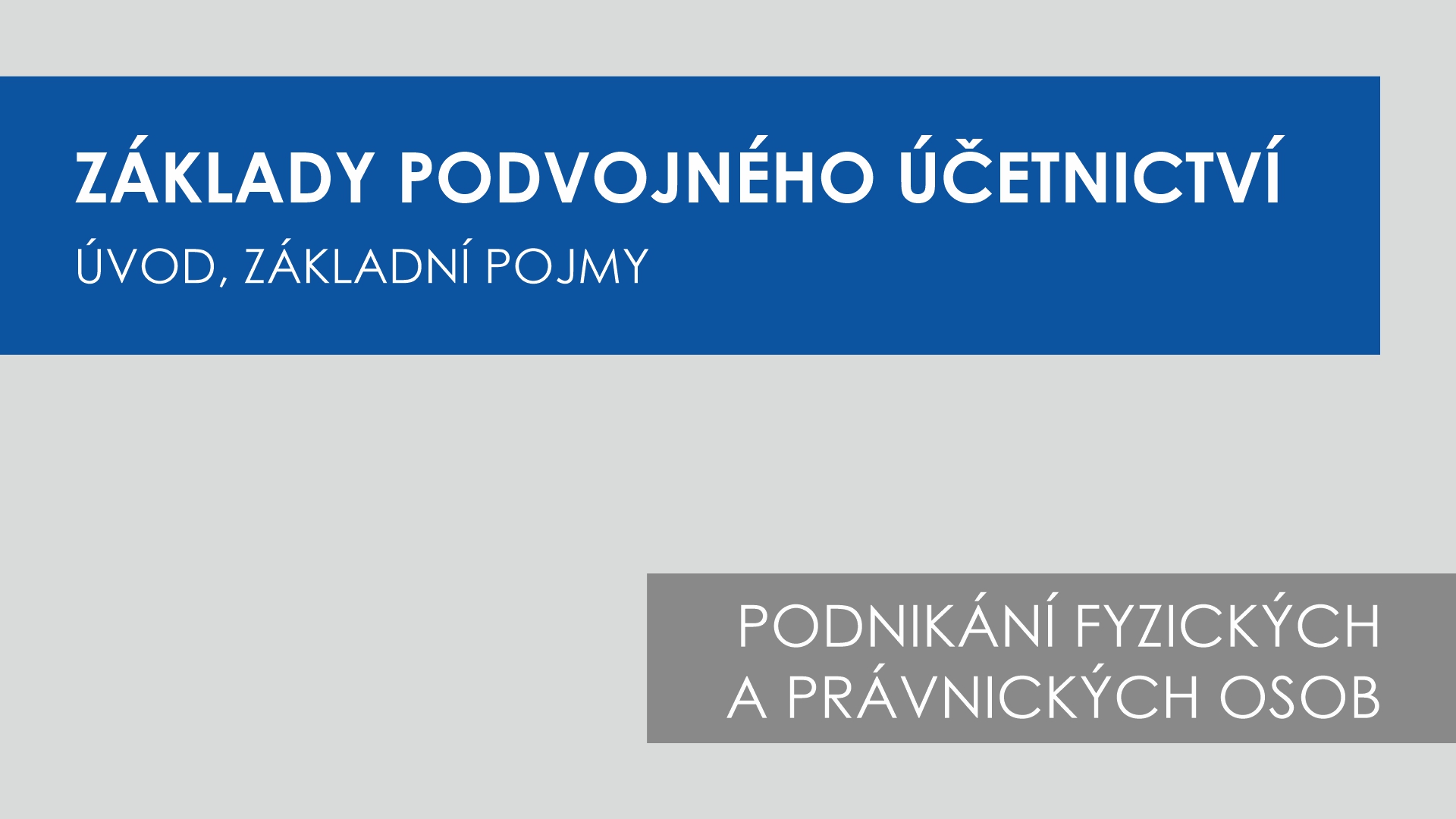 Základní účtování krátkodobého finančního majetku