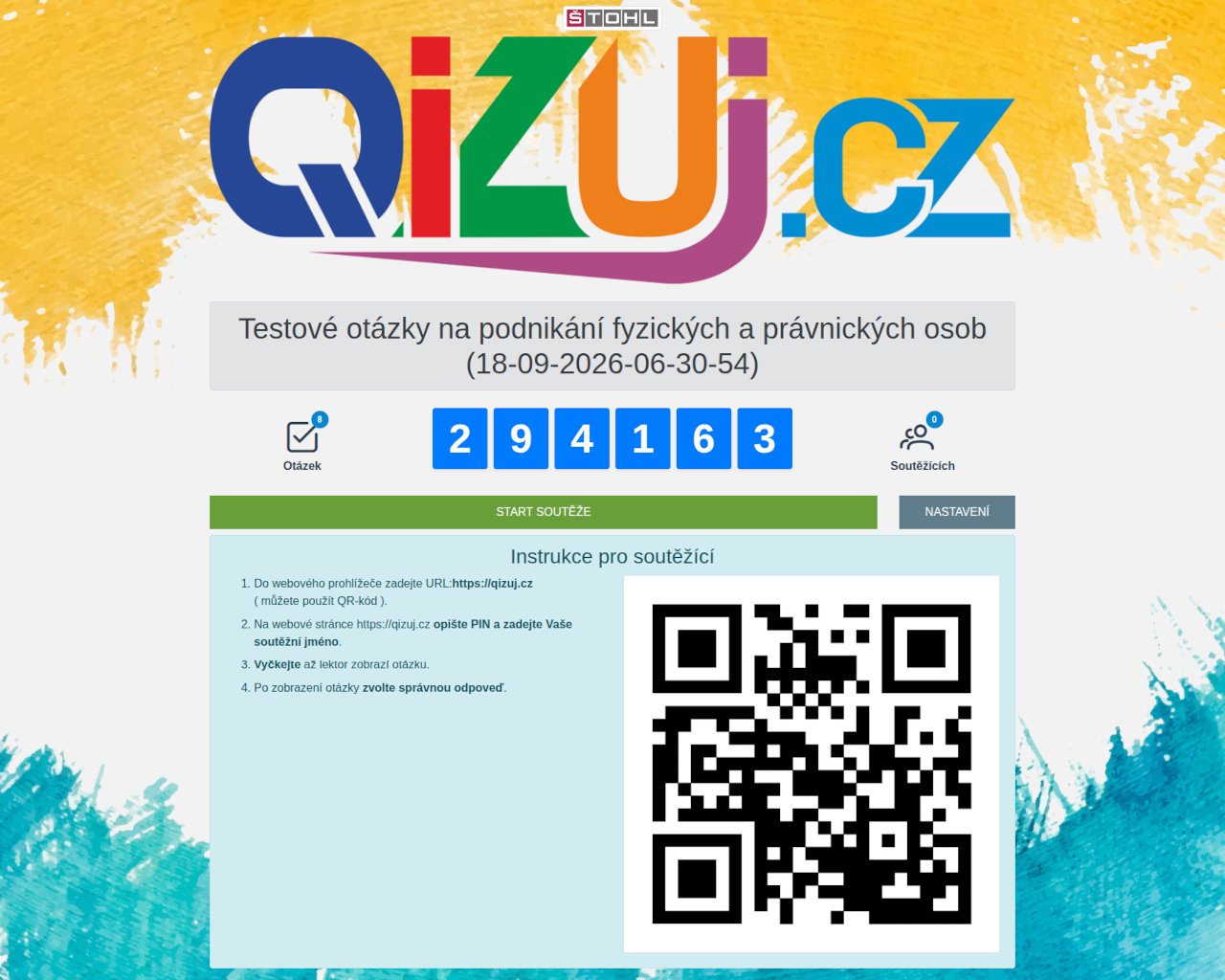 Soutěžní hra QIZUJ