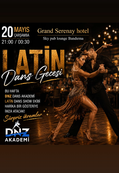 Grand Serenay Hotel latin gecesi