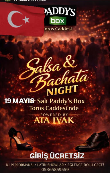 Paddy's box salsa and bachata night