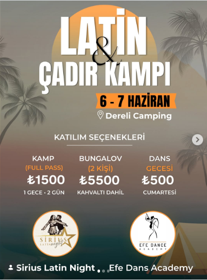 Latin & Çadır Kampı