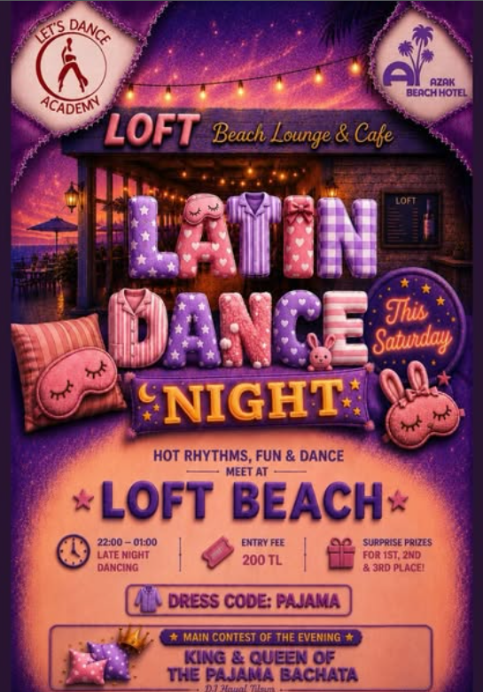 ʟᴇᴛ'ꜱ ᴅᴀɴᴄᴇ ᴀᴄᴀᴅᴇᴍʏ Alanya Saturday Latin Night