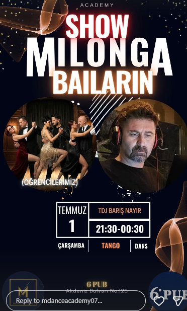 Show milonga bailarin