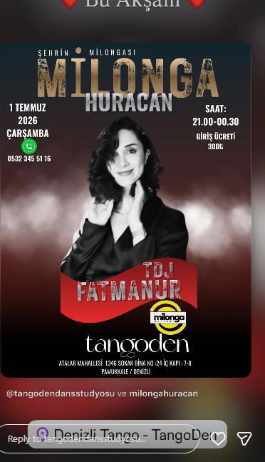 Tangoden Milonga Huracan