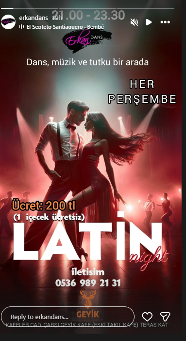 Erkan dans latin night