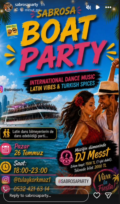 Sabrosa boat party