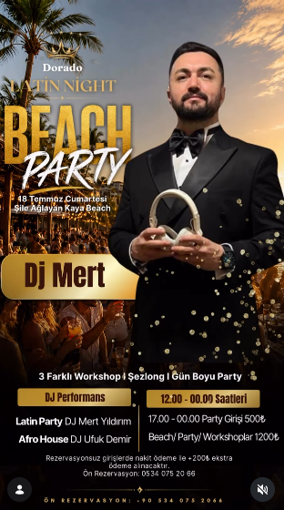 Dorado latin night beach party