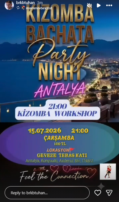 Antalya kizomba bachata latin night