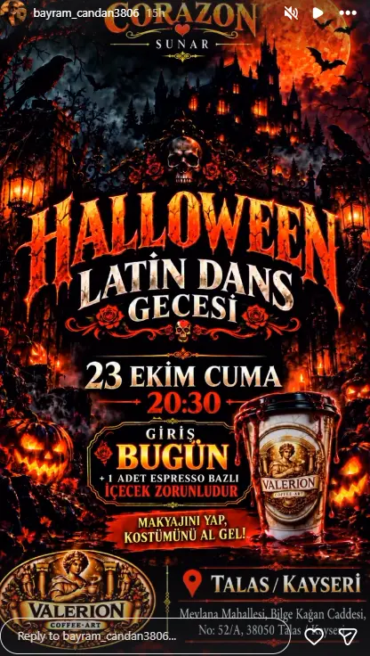 Corazon Halloween dans gecesi