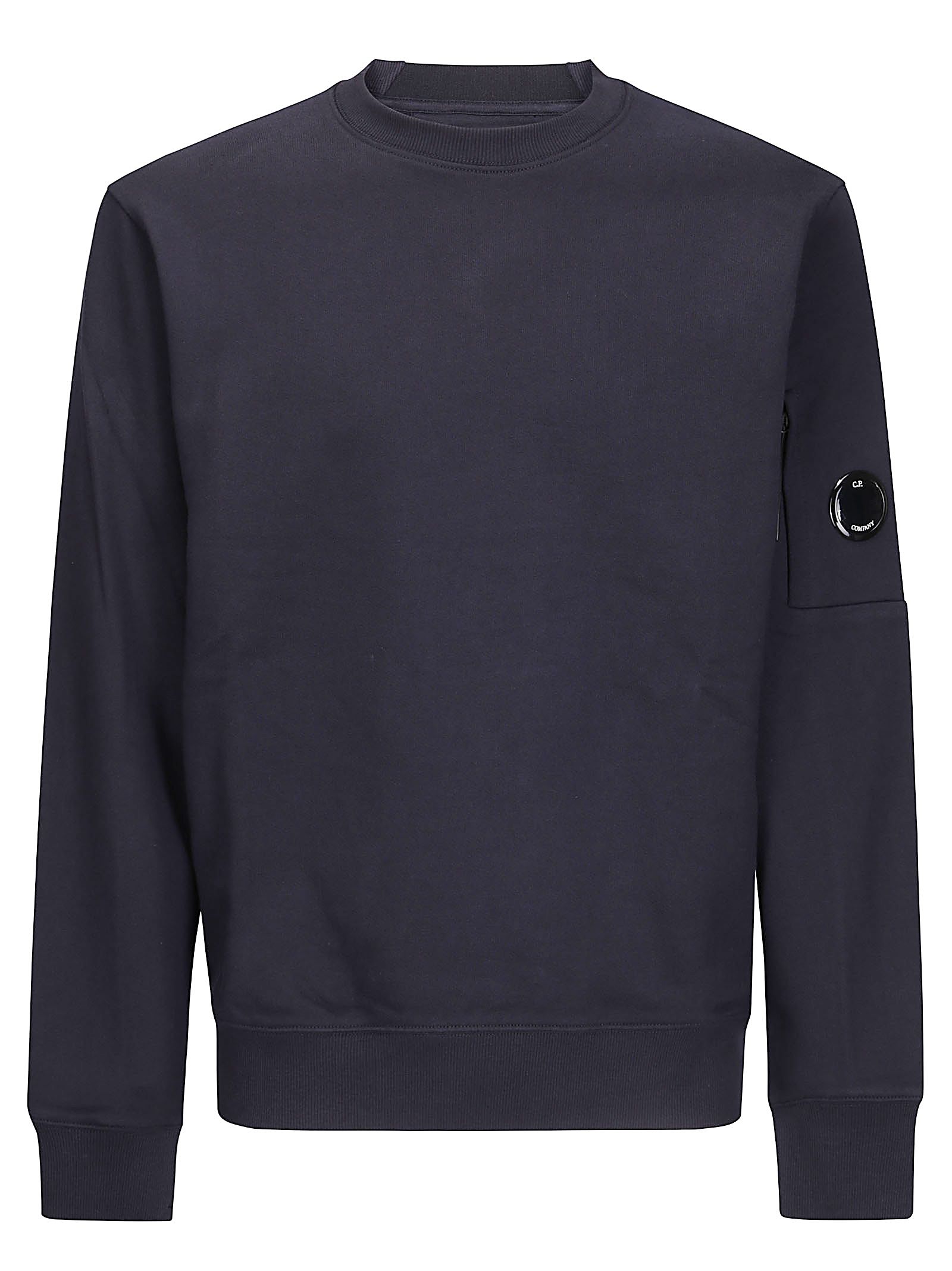 Felpa Crew Neck In Diagonal Raised Fleece