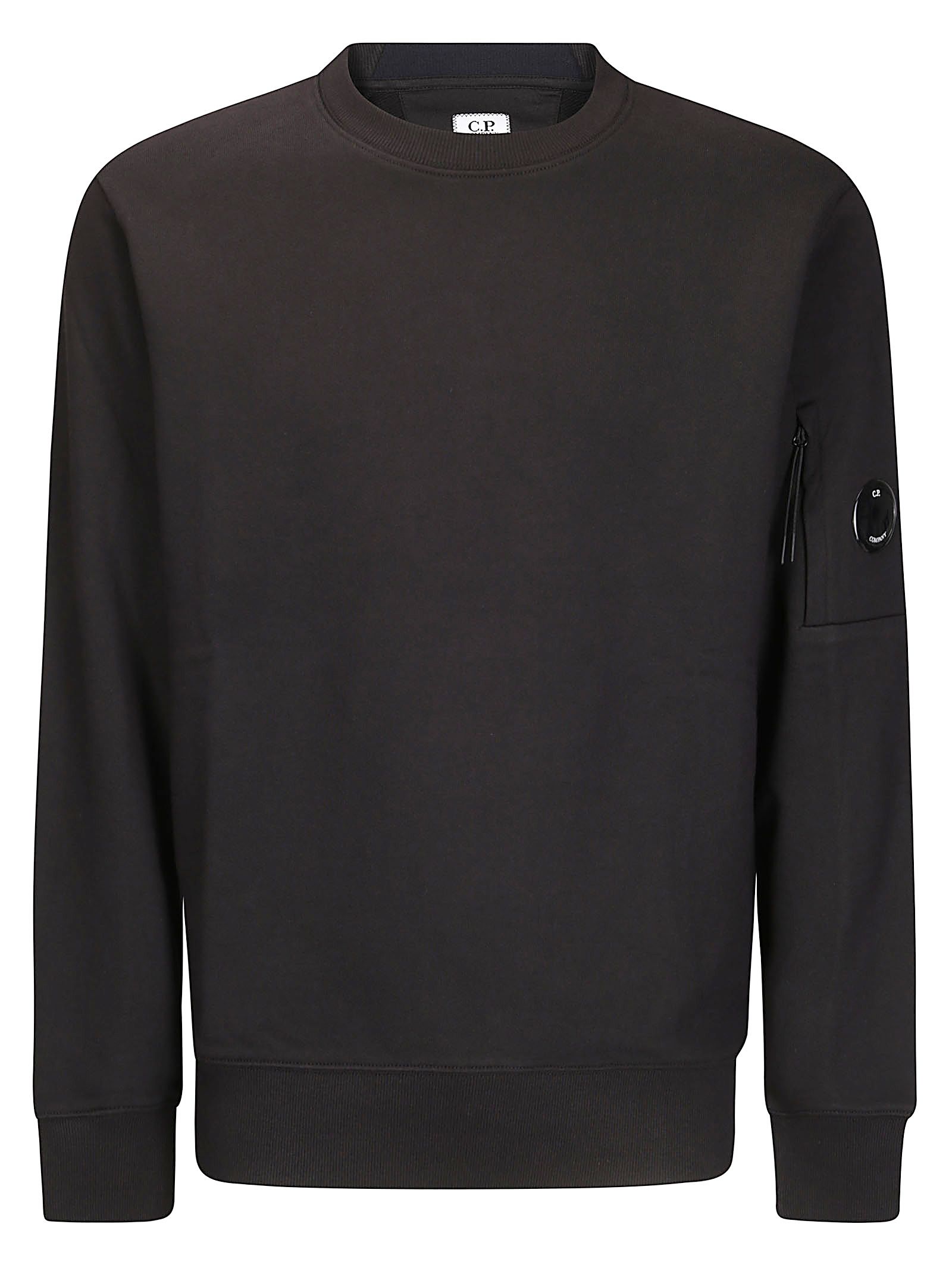 Felpa Crew Neck In Diagonal Raised Fleece