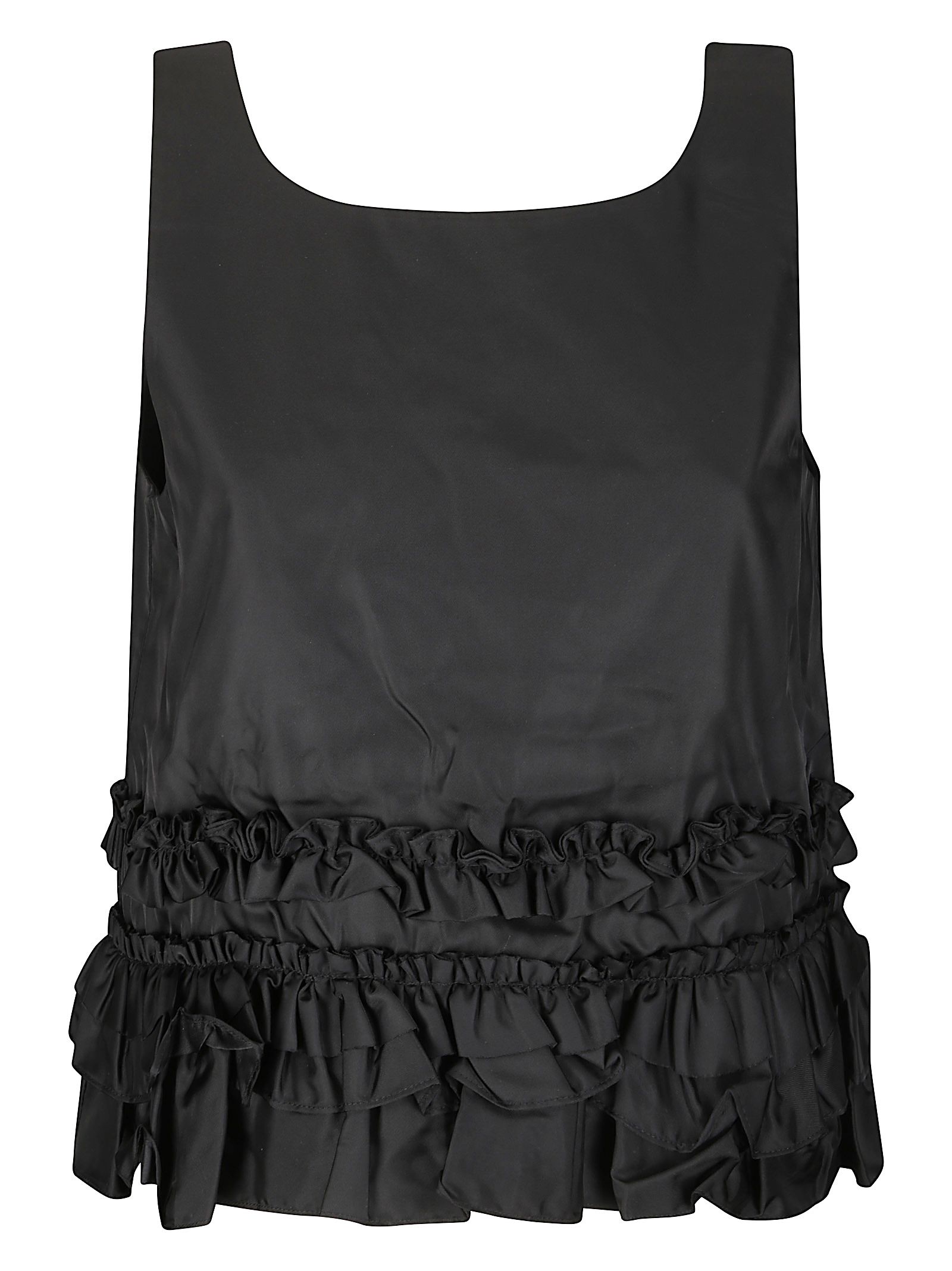 Duchesse Nylon Open Back Frill Top Duchesse Nylon Open Back Frill Top