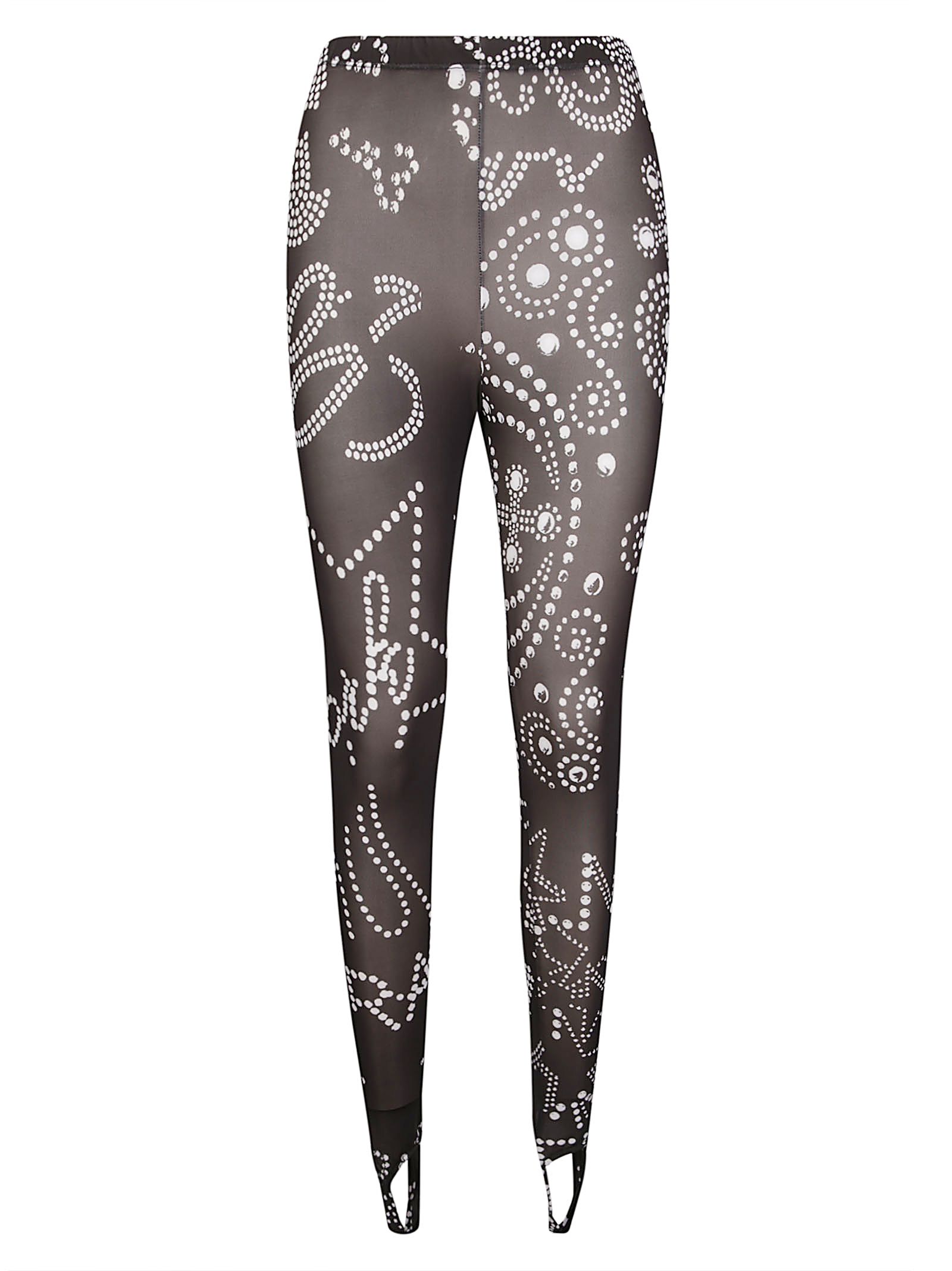Leggings con tachuelas de rhinestones