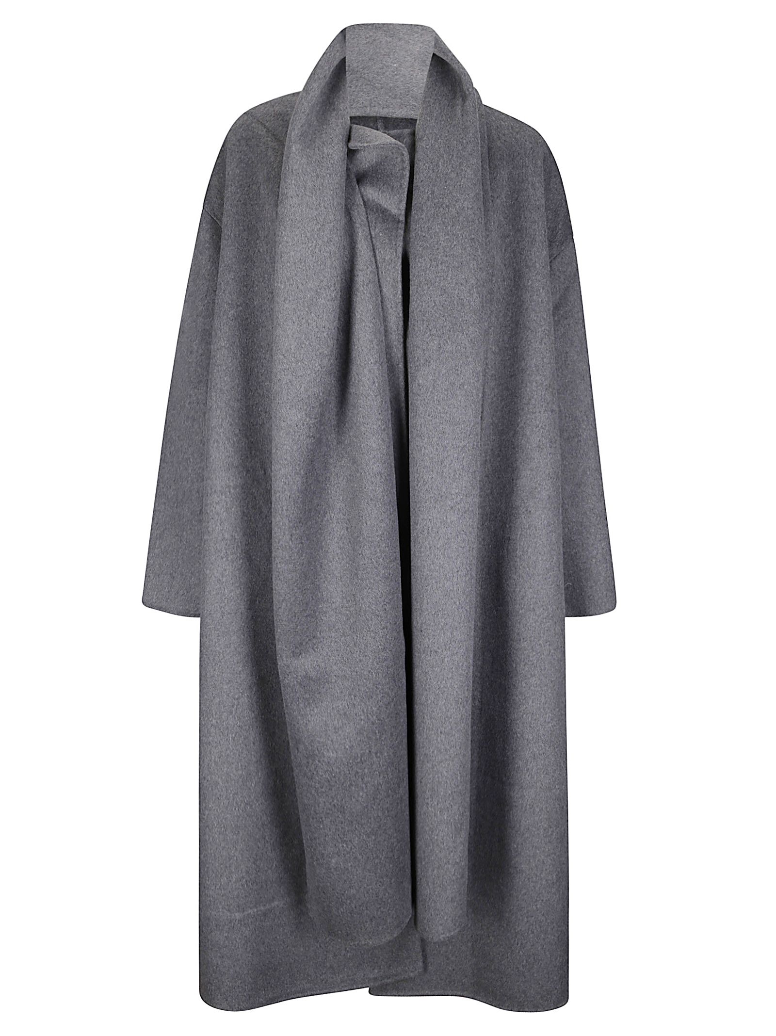 Cappotto con sciarpa Dbl Face Wool Scarf Coat
