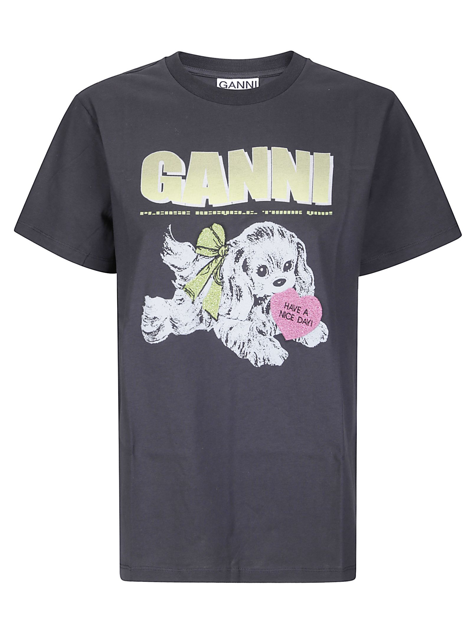 T-shirt con stampa Basic Cotton Jersey Neon Puppy  T-shirt