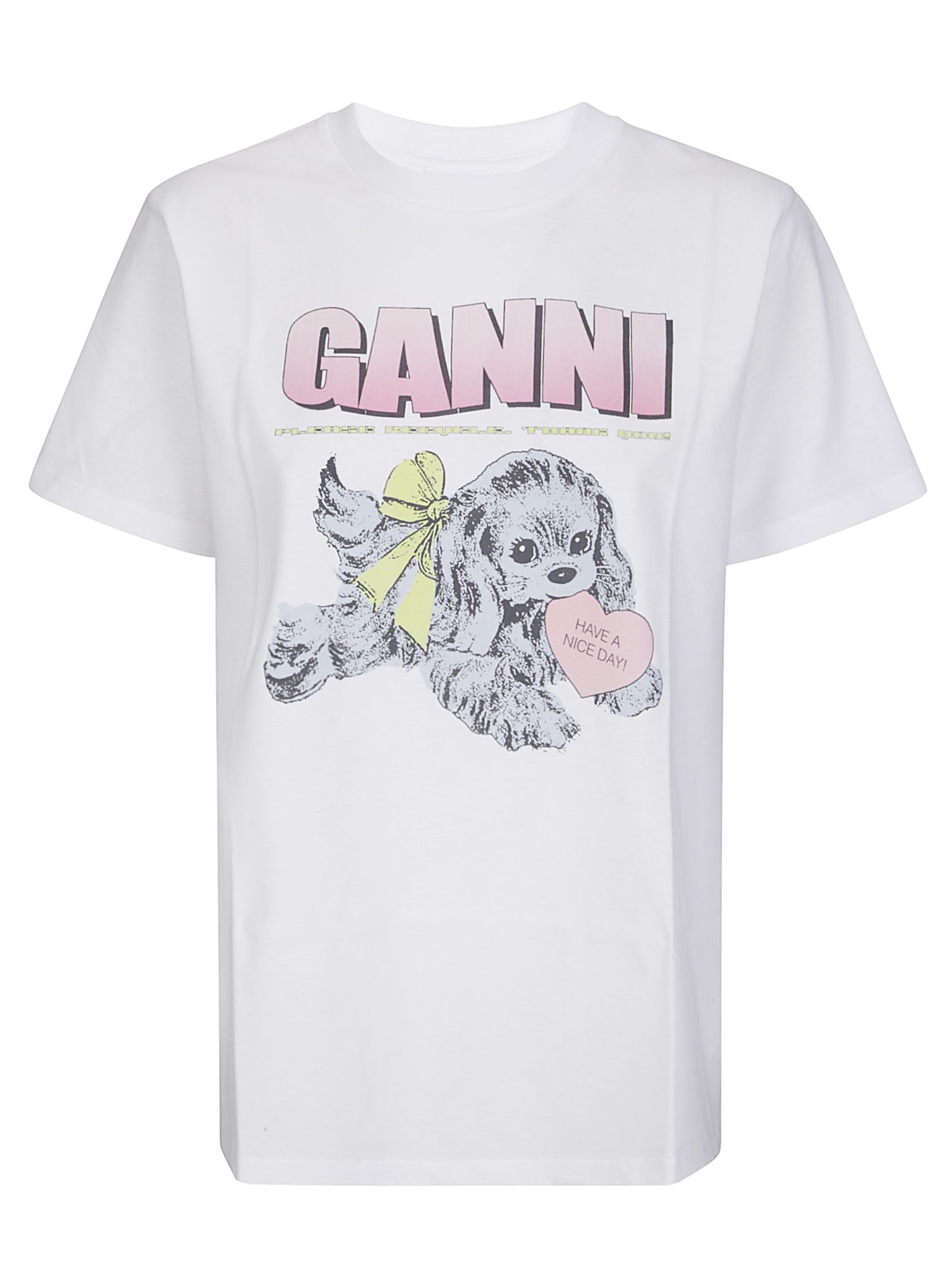 T-shirt con stampa Basic Cotton Jersey Neon Puppy  T-shirt