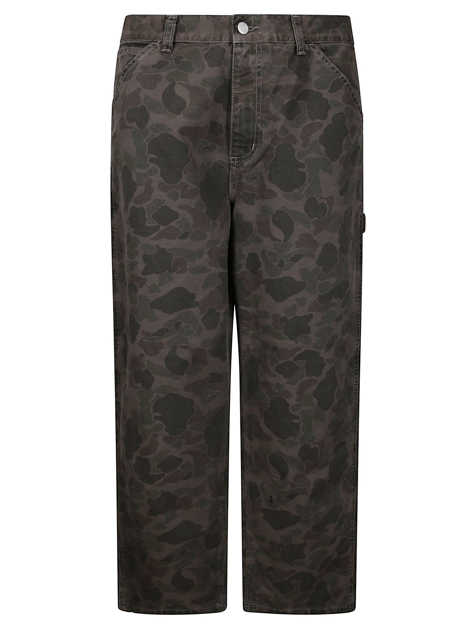 Pantalon à genou simple en canard