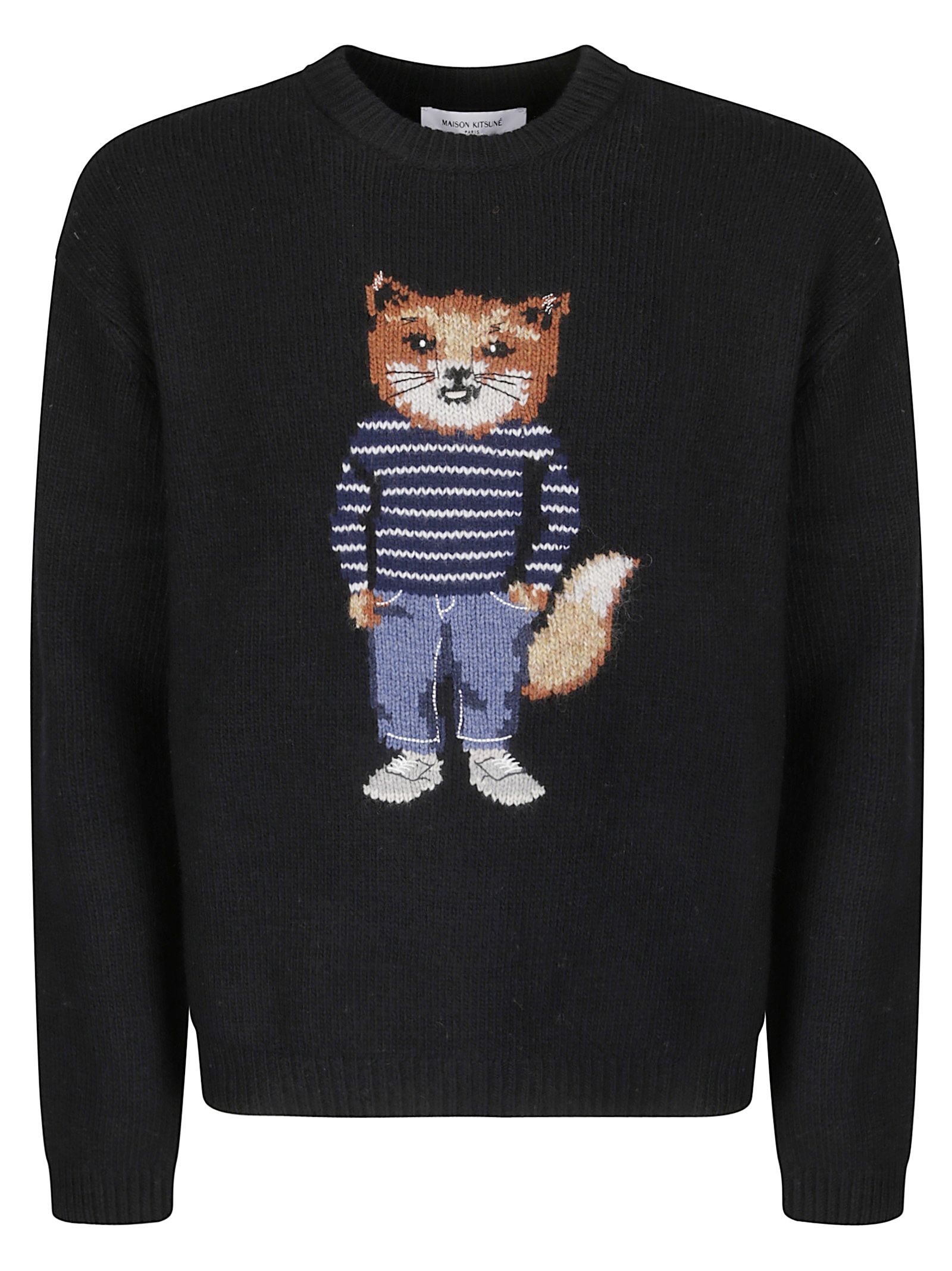 Dressed Fox Intarsia Wool Jumper Dressed Fox Intarsia Wool Jumper
