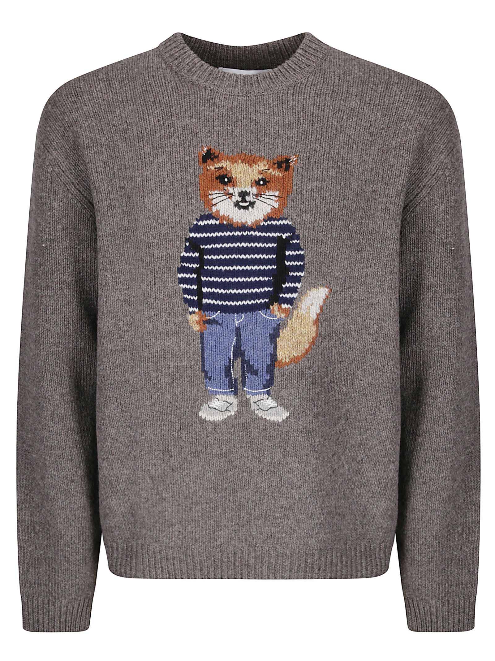 Dressed Fox Intarsia Wool Jumper Dressed Fox Intarsia Wool Jumper