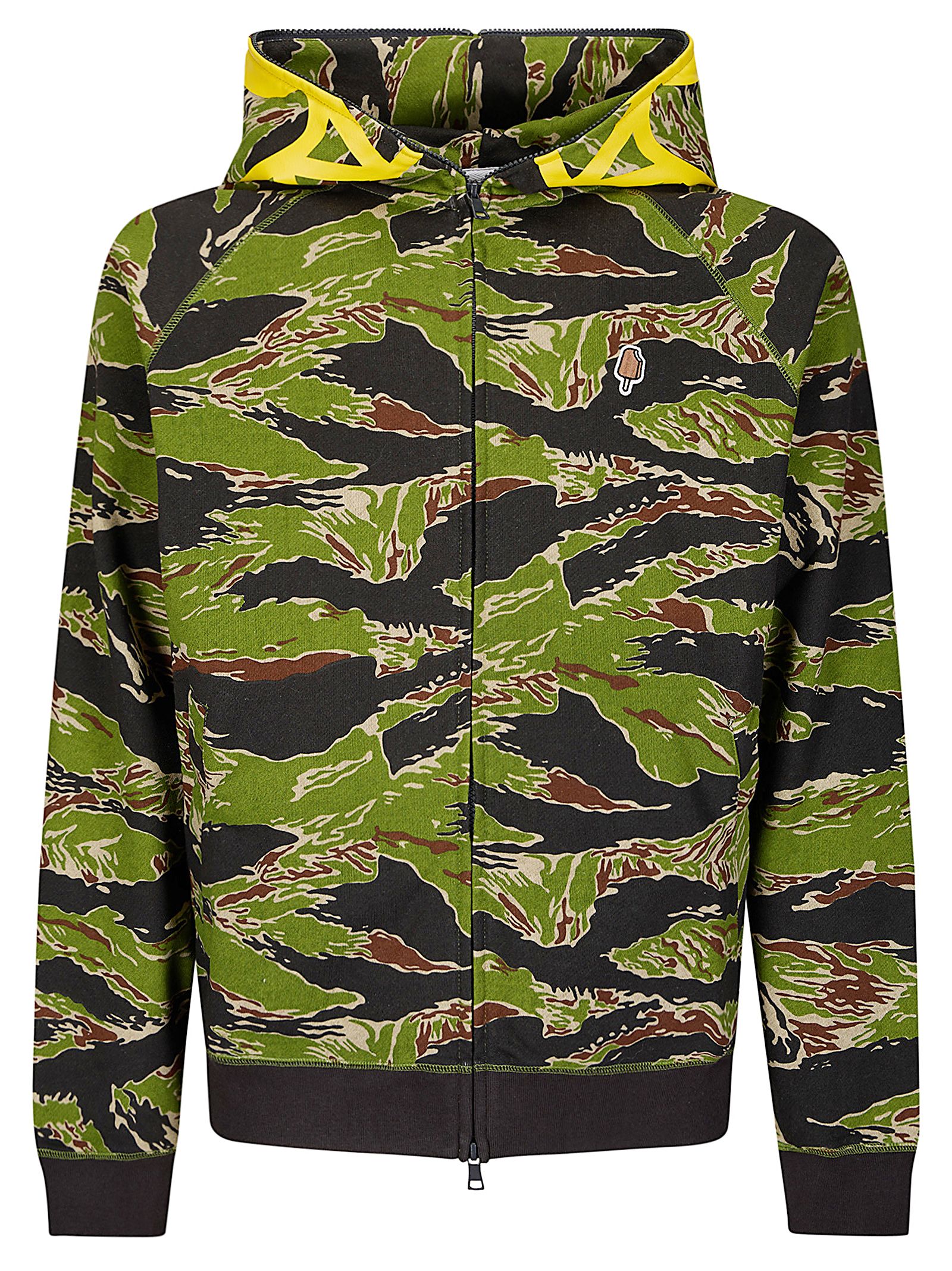 Smiley Tiger Stripe Full Zip-Through Hood Smiley Tiger Stripe Full Zip-Through Hood