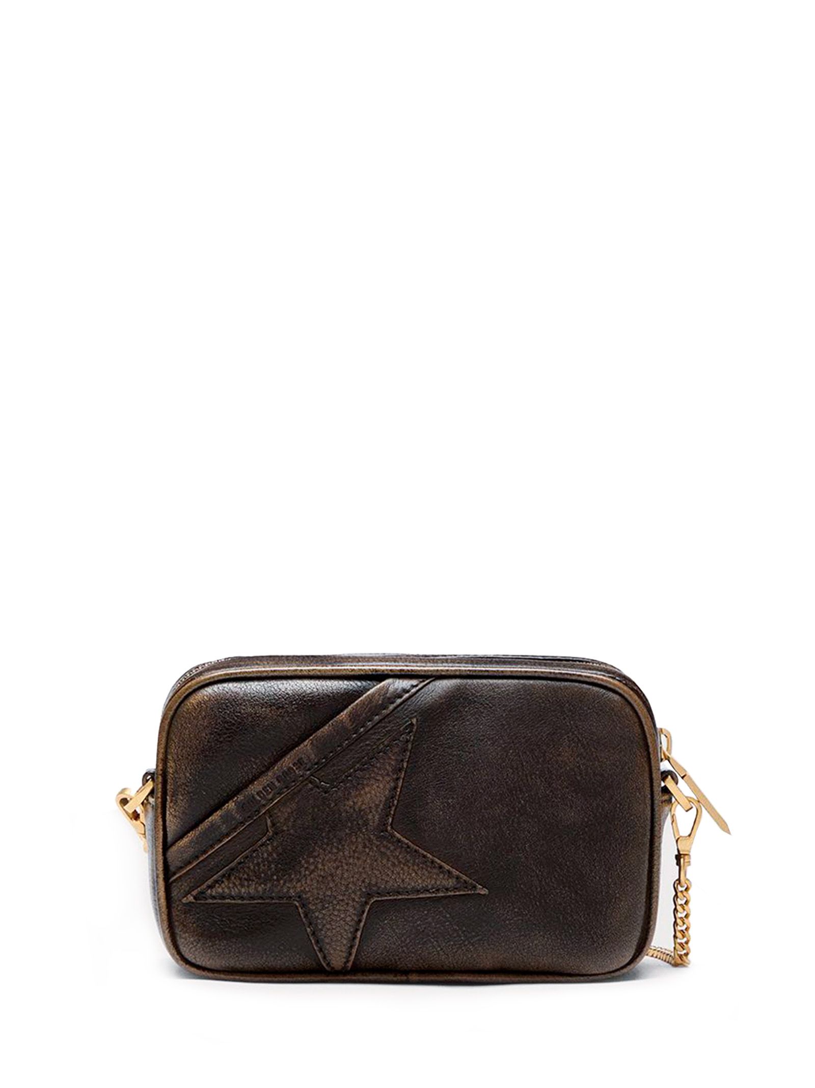 Mini Star Bag Treated Leather Body Gold Metal Deta Mini Star Bag Treated Leather Body Gold Metal Deta