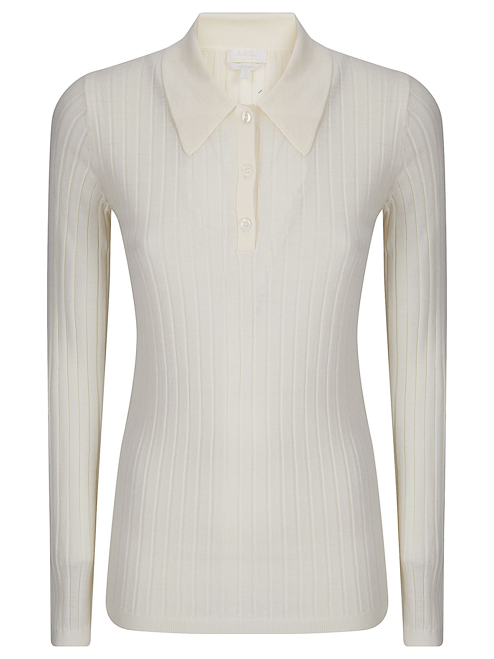 Pull Col Polo À Petites Côtes Pull Col Polo À Petites Côtes