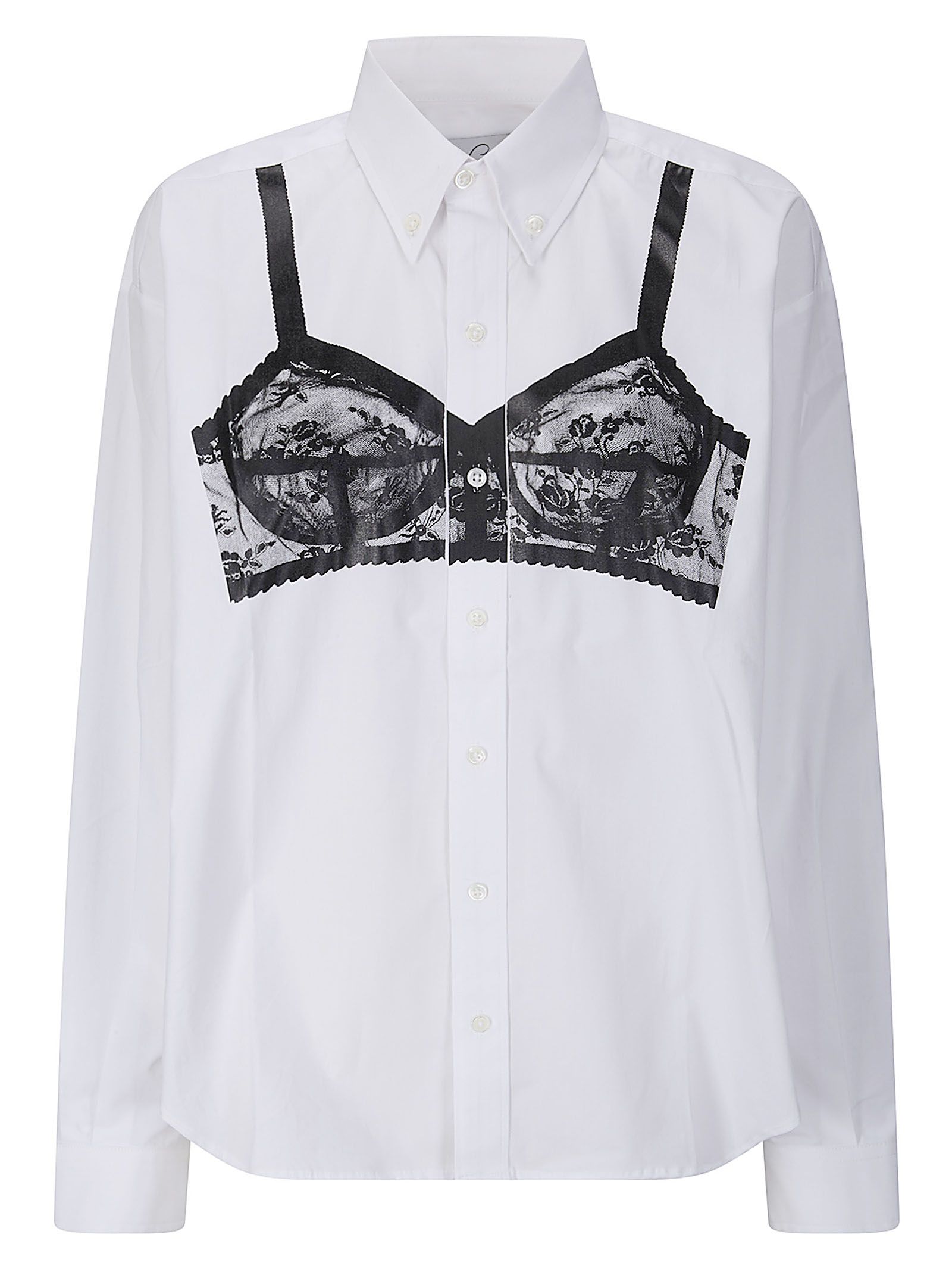 Women Trompe L'oeil Button Down Shirt Woven Women Trompe L'oeil Button Down Shirt Woven