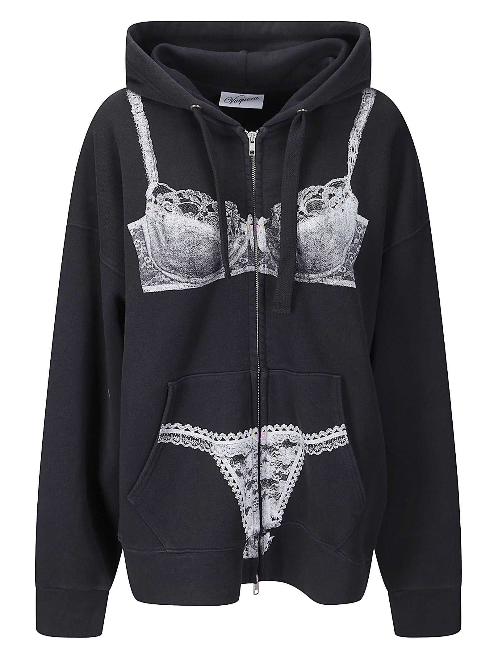 Women Trompe L'oeil Zip Hoodie Knit Women Trompe L'oeil Zip Hoodie Knit