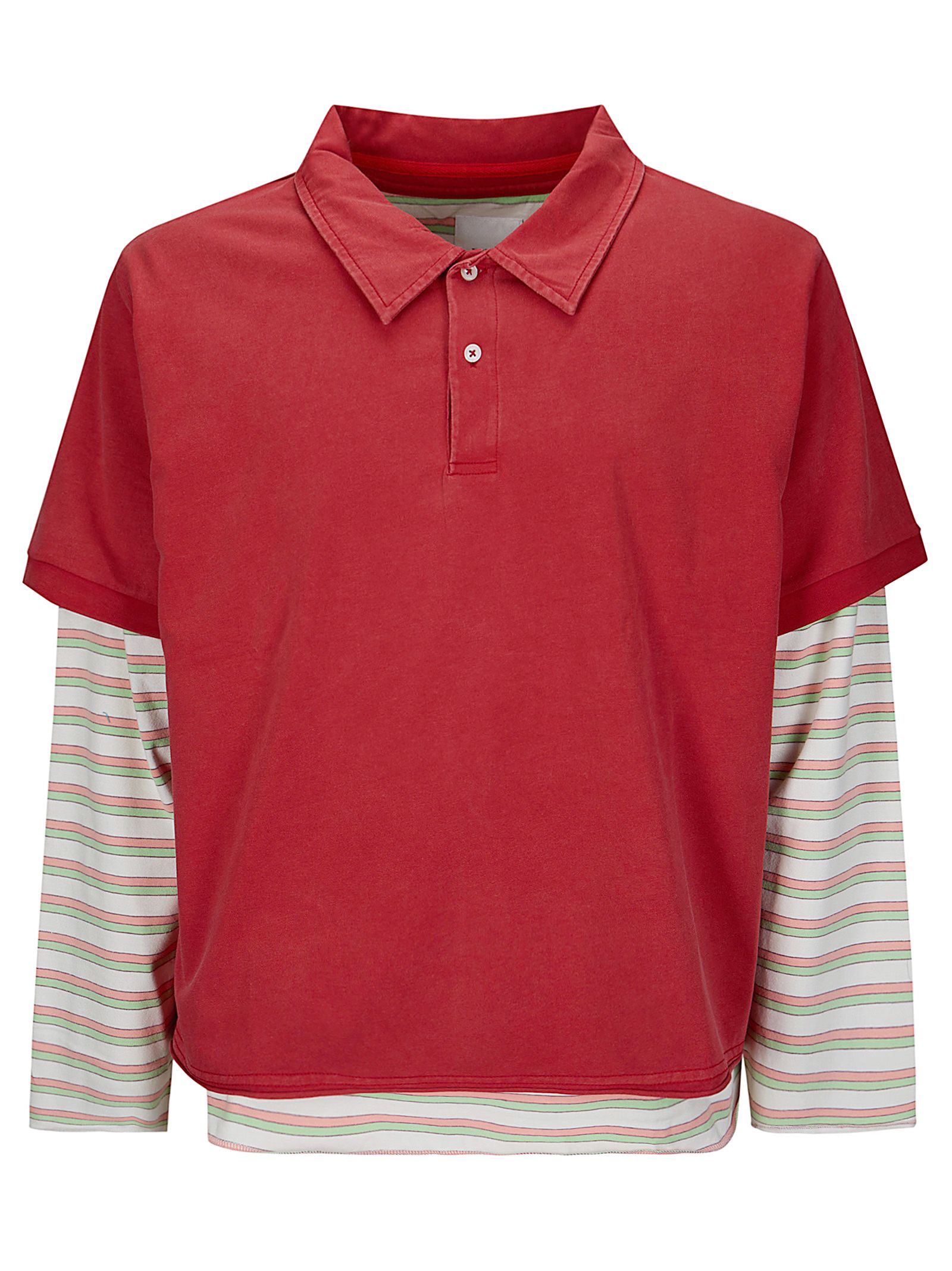Tshirt Double Laye Double Layer Stripe Tee