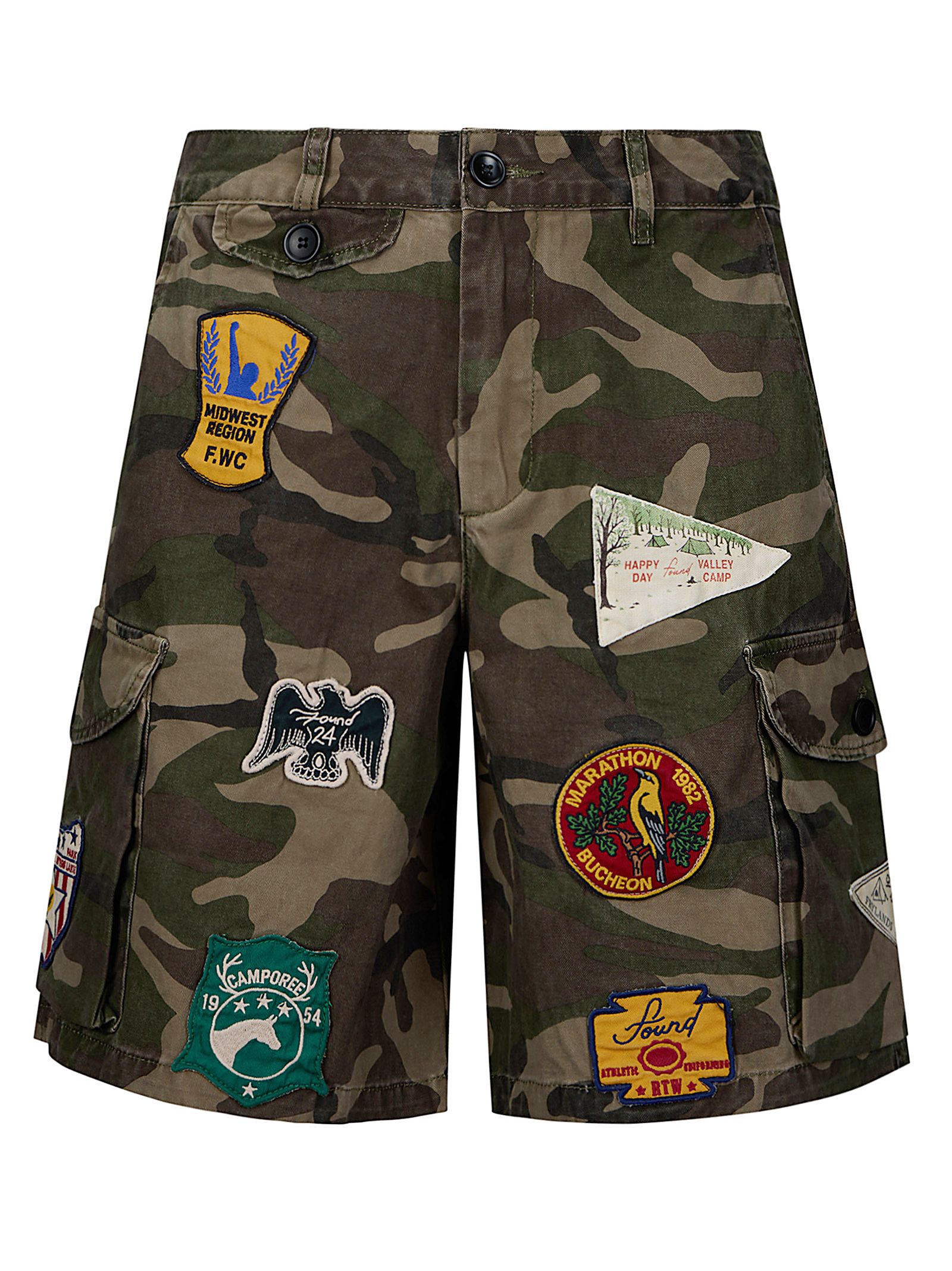 Camo Patchwork Cargo Shorts Camo Patchwork Cargo Shorts