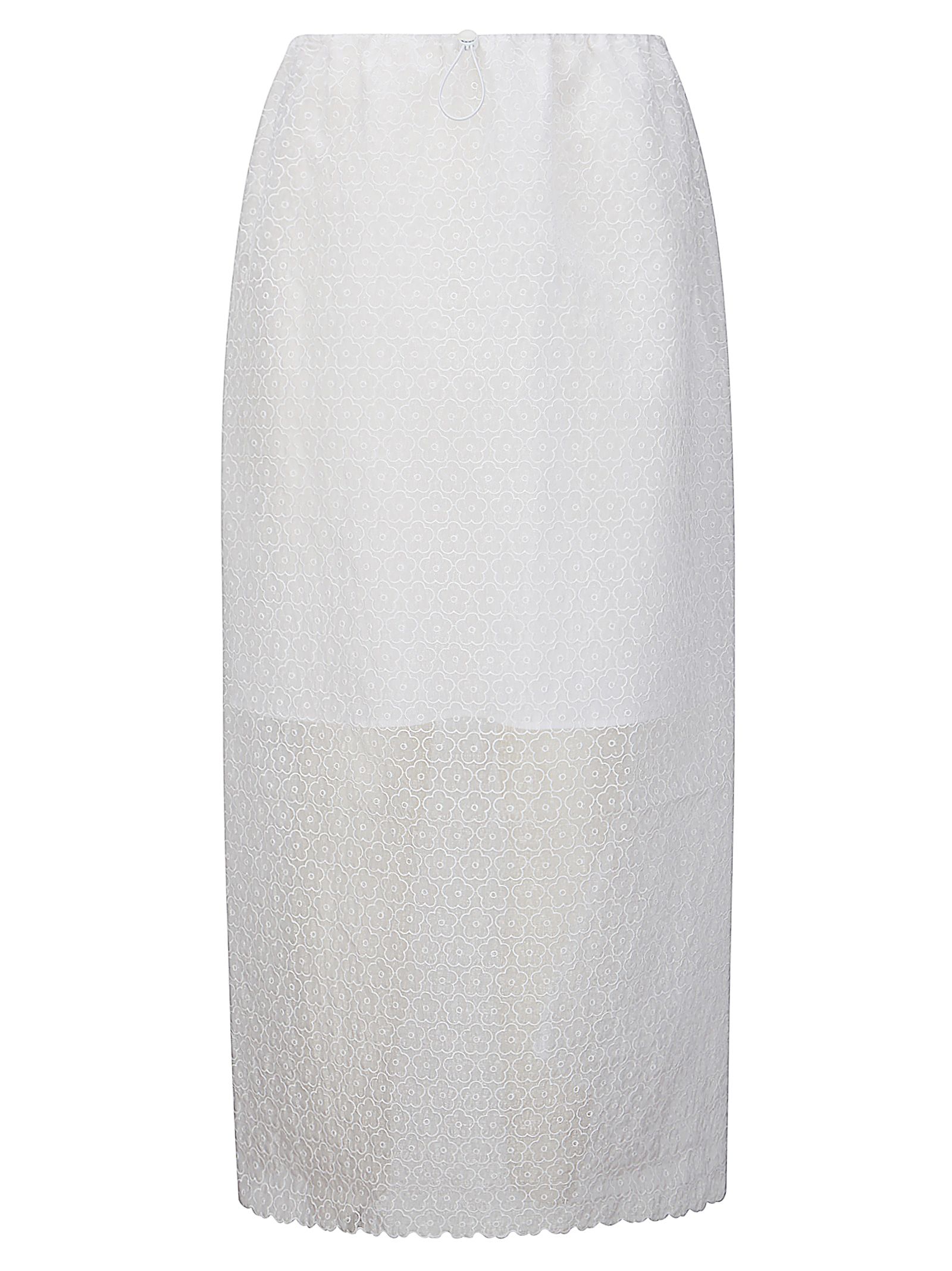 Gonna Cbdonna Cbdonna Skirt Windflower Emb White