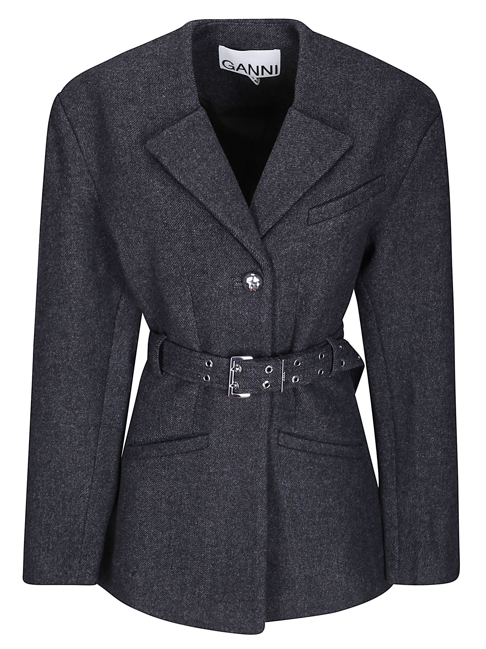 Giacca Peacoat Wool Fitted Jacket Peacoat Wool Fitted Jacket